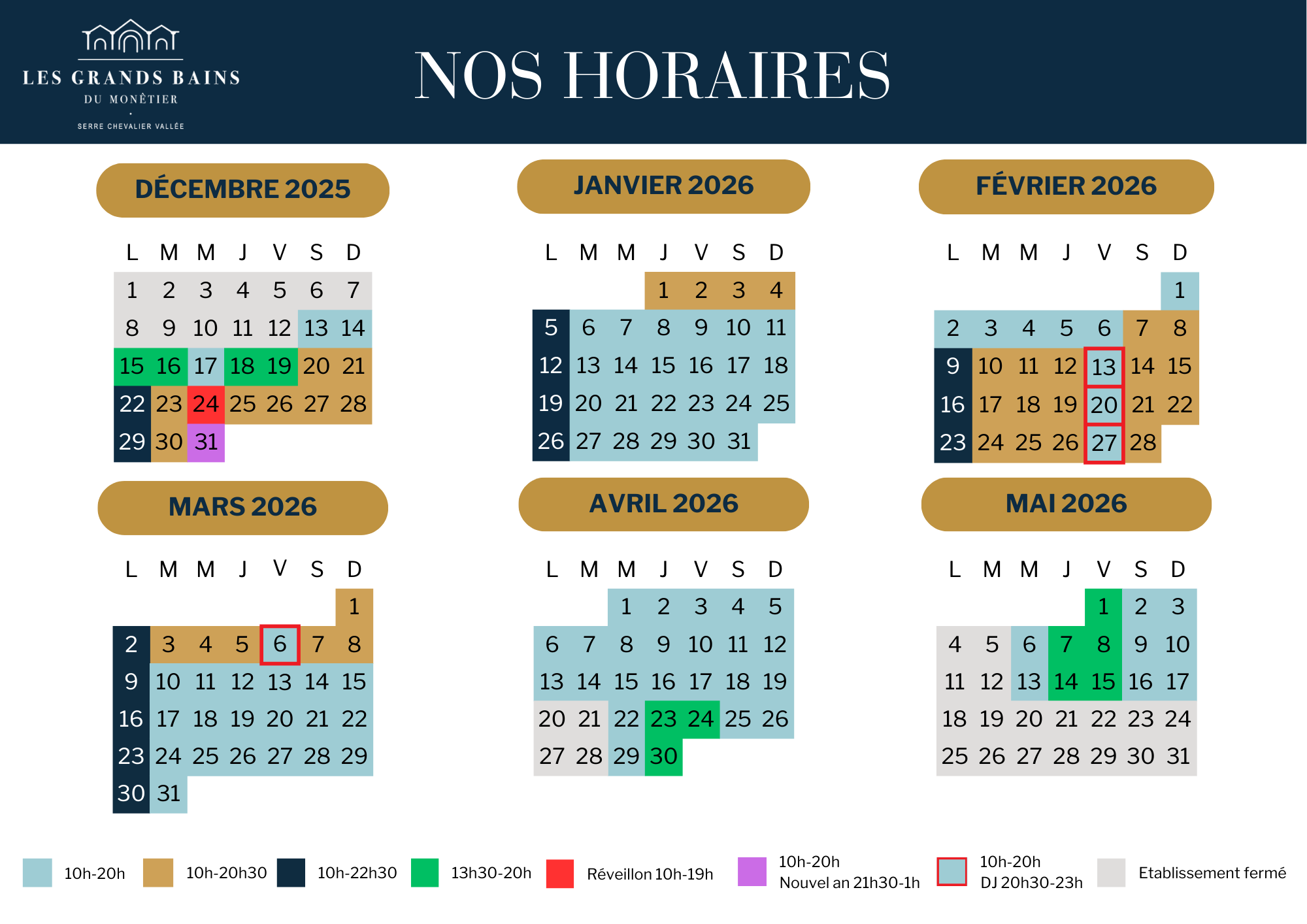 horaires 
