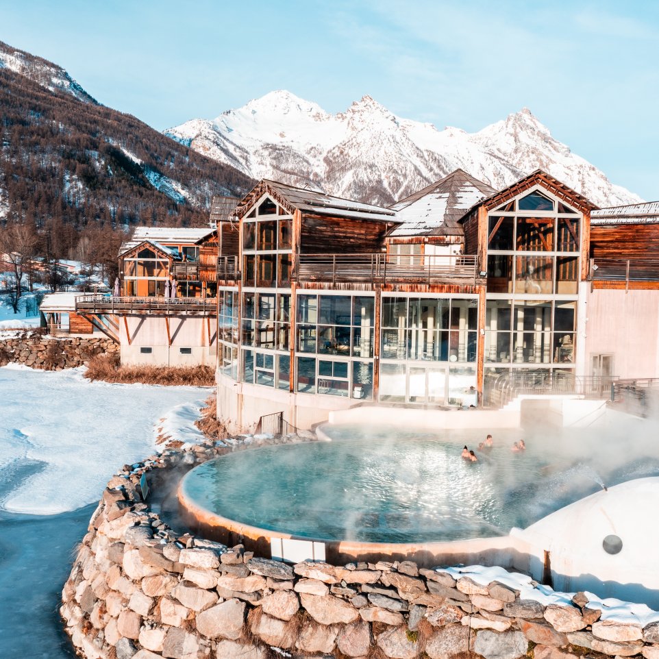 Les Grands Bains sous la neige