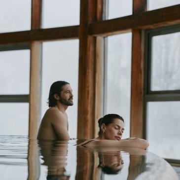 Photo Espace Grands Bains dans le bassin intérieur en hiver