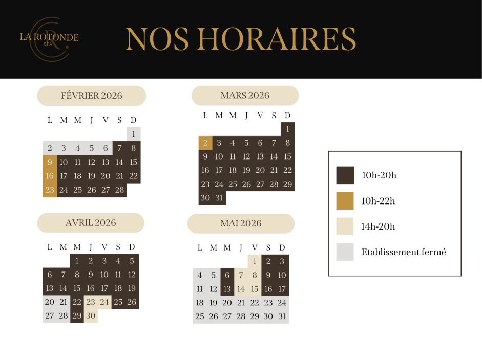 horaires finaux SPA LA ROTONDE